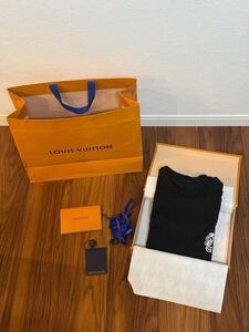 【新品同様品】LOUIS VUITTON ルイヴィトン 19AW Smoke Printed Tee RM192 NPG HHY90W スモークロゴプリント Tシャツ カットソー ブラック 