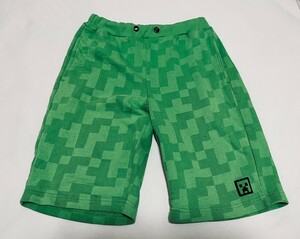 マインクラフト MINECRAFT ハーフパンツ 150cm クリーパー 半ズボン スウェット ルームウェア 部屋着　大きめ