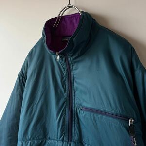 90s Patagonia パタゴニア パフボール プルオーバー ジャケット Sサイズ USA製 ブルーグラス 中綿 ナイロン ダウン アメリカ製 