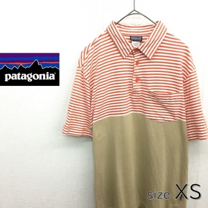 HZ8893★patagonia ： 52776 バイカラーポロシャツ★XS★パタゴニア