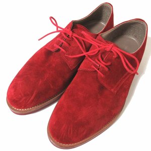 未使用 MANOLO BLAHNIK マノロブラニク BUCKJOE スエードレザー ドレスシューズ メンズ 5 1/2サイズ 25cm相当 レッド