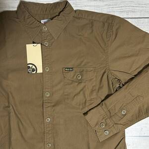 桃太郎ジーンズ (MOMOTARO JEANS) - サイズ 40 (L) 茶 Classic Fit リップストップシャツ 長袖シャツ 児島 アメカジ (タグ付き新品未使用)