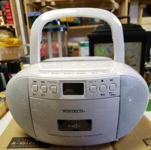 ★家電製品★WINTECH★CDラジオカセットレコーダー★KS-CD21SK-W★