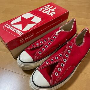 デッドストック 70s コンバース チャックテイラー オリジナル USA製 ビンテージ CONVERSE オールスター 赤 アメリカ製 