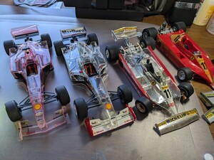 1/20　タミヤ　フェラーリ　FERRARI Ｆ１ スケルトン　完成品　ジャンク扱い　　部品取り　