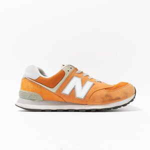 【1円スタート】New Balance ニューバランス ML574VIB 574 NB スエード メッシュ オレンジ スニーカー メンズ 大きいサイズ BIG US11 29cm