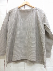 Plantation プランテーション ニット M PL41-JK258 グレー 綿65% ポリエステル35% 日本製 ISSEY MIYAKE イッセイミヤケ