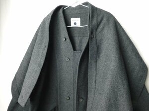 80s90s ビンテージ ISSEY MIYAKE イッセイミヤケ Plantation プランテーション ウール コート チャコール M