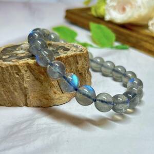 【E5515】高品質?ラブラドライト＊AAAAA＊9-10ｍｍ＊ブレスレット＊Labradorite