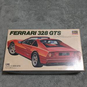 [ハセガワ]1/24 フェラーリ328GTS エンジン精密再現 リヤカウル開閉可 エッチングパーツ入り 未組立(開封あり欠品なし) 箱汚れあり