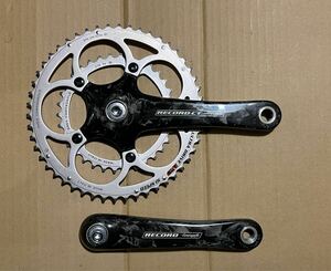 美品 カンパニョーロ レコード CT カーボンクランク スクエア campagnolo record 10s 50/34 170mm