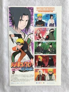 未使用 切手 アニメ ヒーロー ヒロイン 第11集 NARUTO-ナルト-疾風伝 80円1シート額面800円/サスケ/カカシ/シカマル/イタチ/自来也/(5)