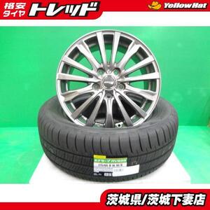 オデッセイ ヴェゼル 中古アルミホイール 新品夏タイヤセット ダンロップ RV505 215/60R16 シビラ 6.5J +53 5H114.3 4本 組込発送