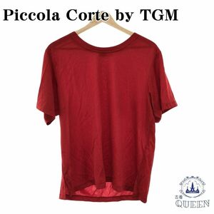 ☆美品☆ Piccola Corte by TGM トップス Tシャツ 半袖 レディース レッド 901-2491 送料無料 古着