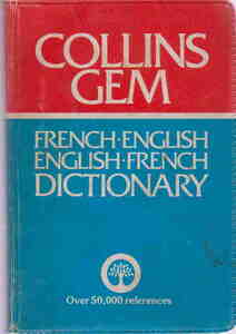 洋書ポケット辞書・フランス語版★「Collins Gem French-English, English-French Dictionary」