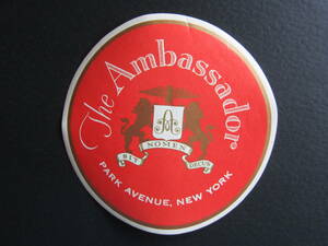 ホテル ラベル■The Ambassador■ニューヨーク■マリリン・モンロー