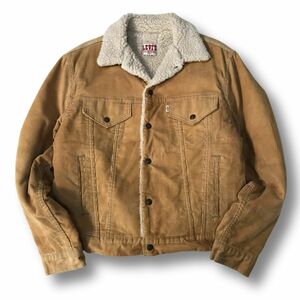 《良品◎》Levi’s リーバイス★USA製*コーデュロイ*ボアブルゾンジャケット*カバーオール*ライトブラウン*サイズ42R(MW3769)◆S80