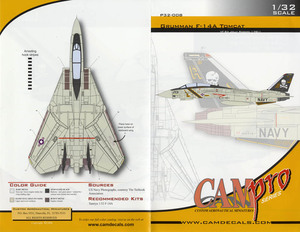 【送料無料：デカール】 CAM DECALS 32 32008 F14 VF84 JOLLY ROGERS