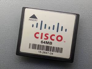 CISCO CompactFlash 64MB CFカード ケース付き シスコ コンパクトフラッシュ メモリーカード 日本製 動作確認済み