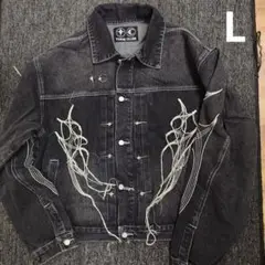 Thug Club Tribal Tree Denim JacketジャケットL