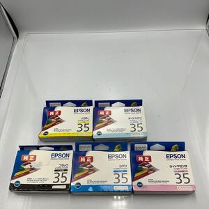 ◎(1010-20) EPSON　純正インク　ICBK35 ICC35 ICY35 ICLC35 ICLM35 5色5個セット