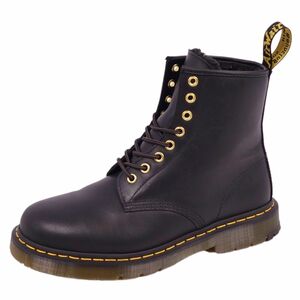 美品 ドクターマーチン Dr.Martens ブーツ ショートブーツ 8ホール 1460 内ボア レザー シューズ メンズ UK7 ブラック cf07mt-rm04f10849