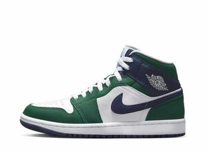 Nike WMNS Air Jordan 1 Mid "Navy/Green" 23.5cm DZ5326-300