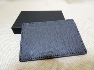 美品■SOMES SADDLE/ ソメスサドル パスケース 黒色 カードケース