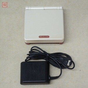 動作品 GBASP ゲームボーイアドバンスSP 本体のみ AGS-001 ファミコンカラー FAMICOM COLOR 任天堂 Nintendo ACアダプタ付【10