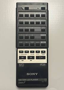 SONY　MD/CD/CDV/LDプレーヤー用リモコンRMT-801中古動作品現状渡しです。