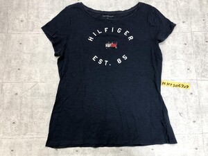 TOMMY HILFIGER トミーヒルフィガー スパンコール付ロゴ Tシャツ