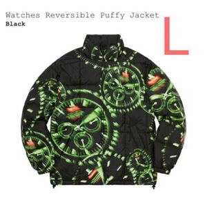 supreme watches reversible puffy jacket ウォッチ リバーシブル パフィー ジャケットSupreme シュプリーム L Black ブラック 黒 新品