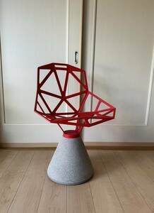 A 希少 Magis マジス CHAIR ONE チェア ワン コンクリートベース コンスタンチン・グルチッチ Red /検 ハーマンミラー knoll idee zanotta