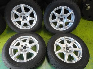 ■40888■TECMAG◎19年製ダンロップ　WM01 195/65R15 NEWビートル等　スタッドレス　アルミ4本セット