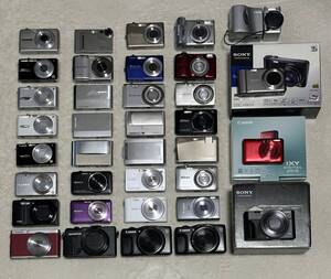 デジタルカメラ★まとめて出品★Canon/Nikon/SONY/Panasonic/CASIO/OLYMPUS/FUJIFILM/RICOHなど 計36台【未確認 ジャンク】