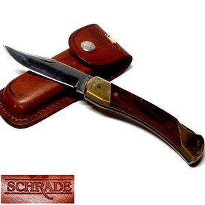 【侍】SCHRADE シェレードUncle Henry アンクルヘンリー USA製 ロック 折りたたみナイフ シース付 20=208