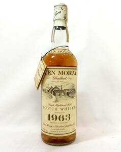 1000円スタート 酒 SCOTCH WHISKY GLEN MORAY Glenlivet SINGLE HIGHLAND MALT 1963 750ml 43％ グレンマレイ 未開栓 TAG □酒S545