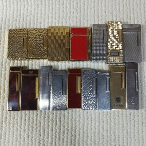 中古品 オイル・ガスライター まとめて16点セット ビンテージライター dunhill/ GIVENCHY/ZAIMA/YSL/Maruman/hadson/WIN 他