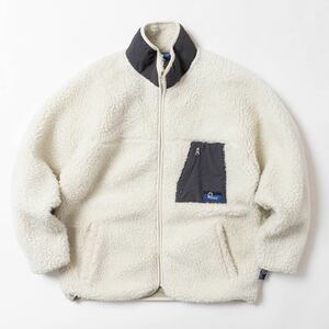 Penfield ペンフィールド ボアフリース ジップアップ ジャケット オフホワイト M サイズ　patagonia レトロパイルカーディガン