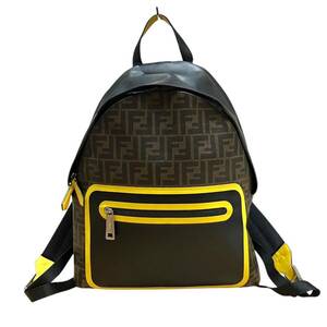 FENDI フェンディ 7VZ042 FFモノグラム ズッカ柄 リュックサック バックパック