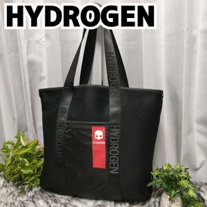 ◆【極希少レア美品】◆ HYDROGEN ハイドロゲン トートバッグ ブラック 黒 男性 バッグ メンス ショルダーバッグ A４収納可 pc 大容量