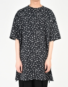 【新品】LAD MUSICIAN T-CLOTH INKJET HAZED FLOWER SUPER BIG LONG T-SHIRT ラッドミュージシャン　Tシャツ　フラワー　シャツ ロング