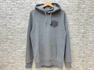 Deus Ex Machina デウスエクスマキナ VENICE ADDRESS HOODIE バックロゴパーカー メンズ XS グレー