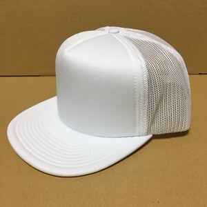 OTTO フラットバイザー メッシュキャップ ホワイト 白 WHITE シロ オットー CAP アメカジ 帽子 ミリタリー USA アメリカ 無地 野球帽