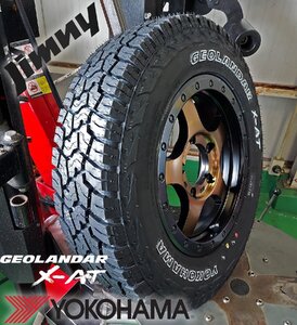 JB64 JB23 ジムニー専用 YOKOHAMA ジオランダー X-AT 195R16 タイヤホイールセット 16インチ ホワイトレター