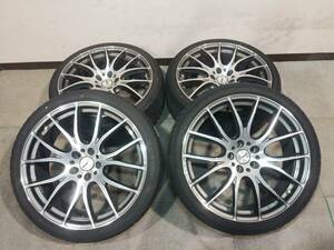 ⑥RAYS HOMURA　20×8.5Ｊ　+38　5Ｈ/114.3　245/35R20　MAXTREK　4本セット　アルファード　ヴェルファイア