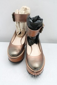 【USED】Vivienne Westwood / プラットホームベルトパンプス 38 ブロンズ 【中古】 H-24-03-10-020-sh-OD-ZH