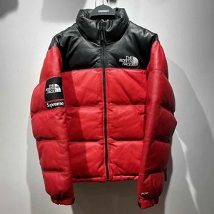 SUPREME x THE NORTH FACE 17aw LEATHER NUPTSE JACKET Size-S