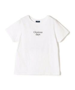 SHIPS オーガニックコットン Tシャツ Glorious days ホワイト