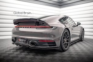 ポルシェ 911 992 カレラ 4S リア ディフューザー /リア スプリッター スポイラー バンパー センター バランス アンダー カバ